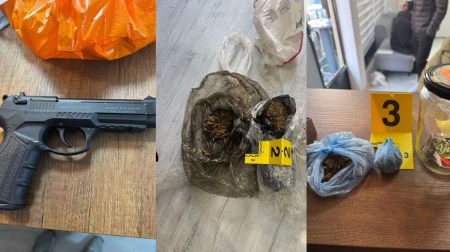 Претрес во Тетово, пронајдени дрога и оружје