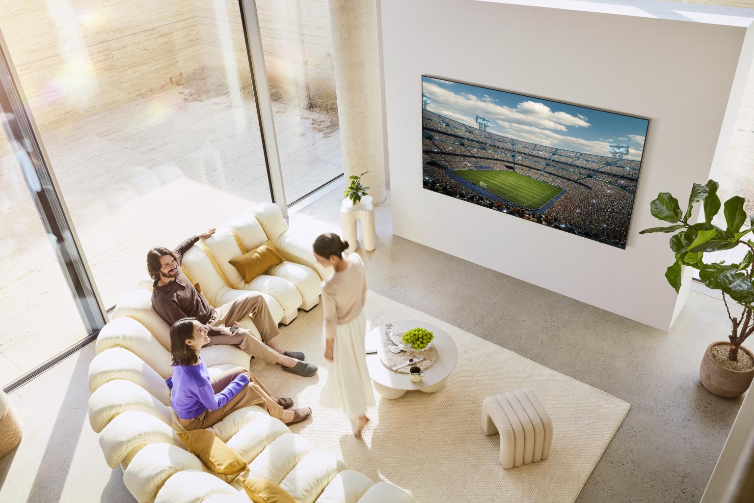 Погледнете ја целата слика со Samsung Big Inch TVs