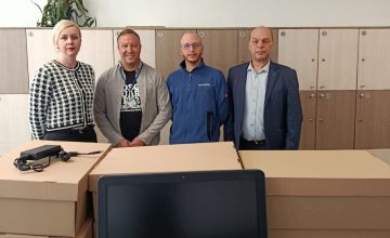 ОДВ Електрик донираше компјутери за учениците во ОЕМУЦ „Св. Наум Охридски“