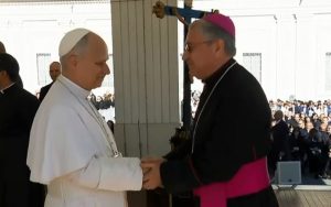 Бискупот Киро Стојанов се сретна со папата