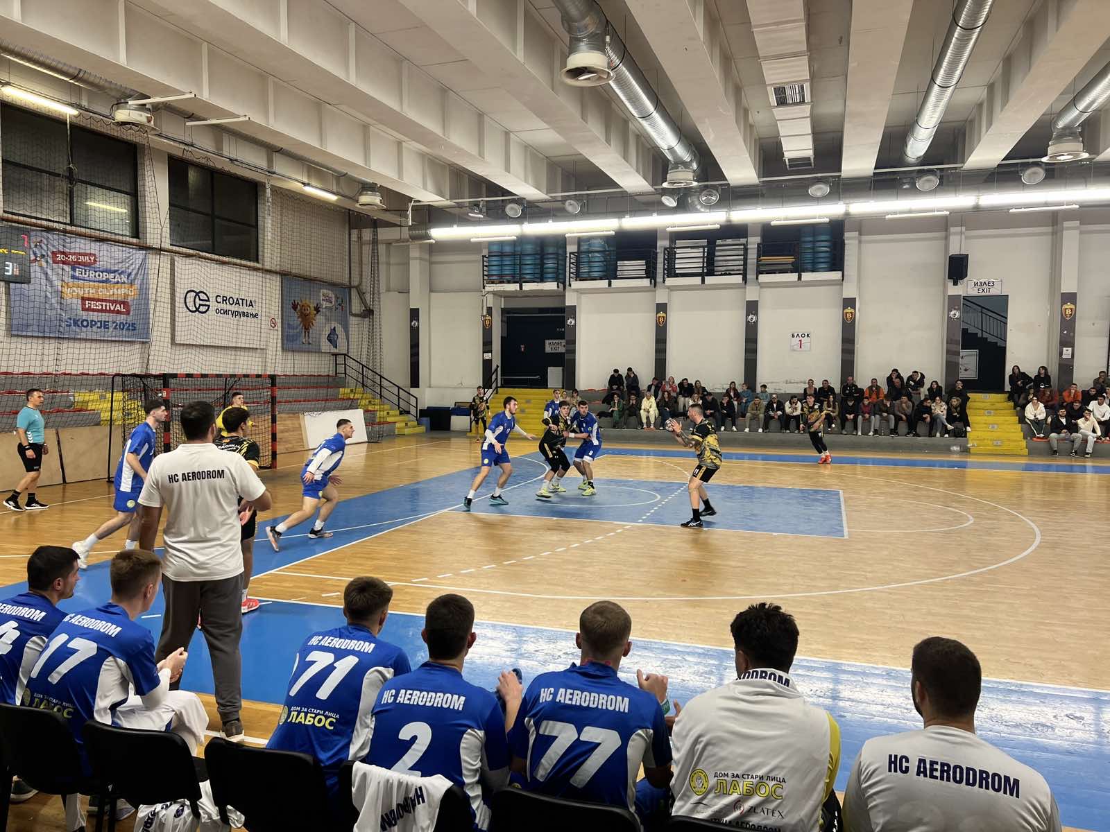 Аеродром беше во игра 58 минути, но „лавовите“ ги грабнаа двата бода