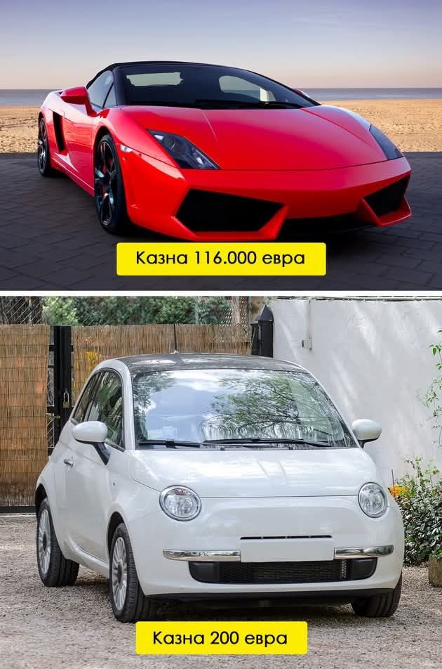 Во Финска, казните не се фиксни и исти за сите – тие зависат од приходот