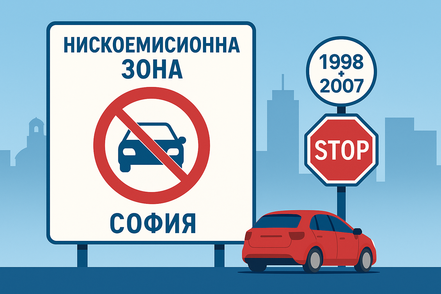 Од декември старите коли нема да смеат во центарот на Софија!