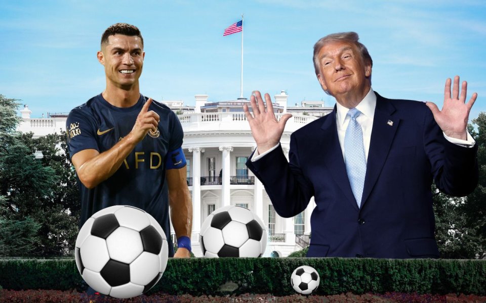 Трамп и Роналдо го имитираа Артан Груби – „играа“ фудбал во Овалната соба (ВИДЕО)