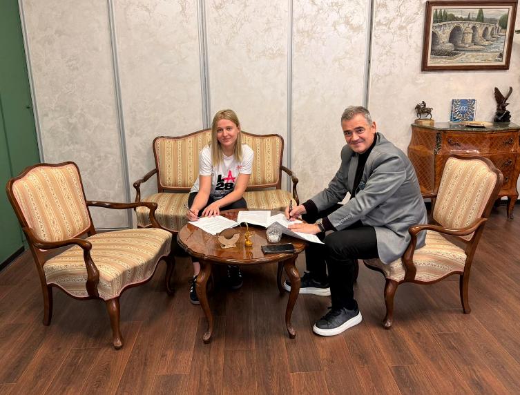 Милијана Рељиќ ја потпиша олимписката стипендија за Олимписките игри во Лос Анџелес 2028