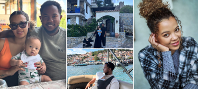 Актерката Симона Живковска ги доведе сопругот и синот во родната Македонија – прошетка низ Охрид, посета на семејството