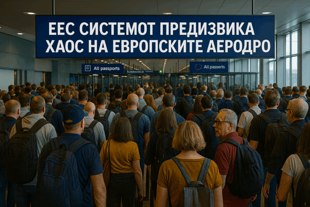 Новиот EES-систем предизвика хаос на аеродромите низ Европа: патниците од земји надвор од Шенген чекаат со часови
