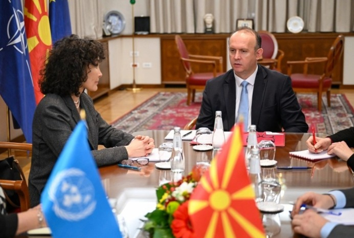 Средба на претседателот на Собранието Гаши со постојаната координаторка на ОН, Рита Колумбија