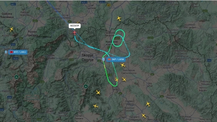 Два авиони не можeле да слетаат во Скопје па се пренасочени
