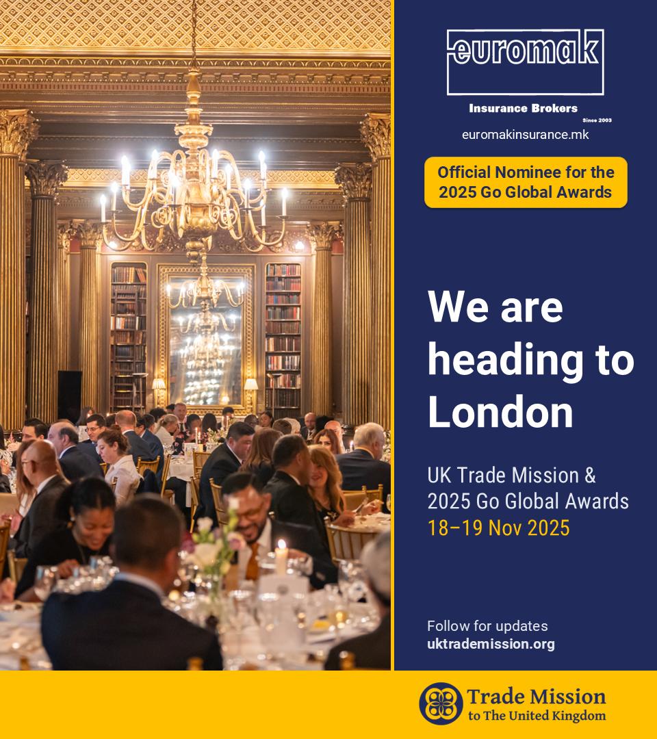Еуромак Брокер АД е прогласен за финалист за „Осигурителен брокер на годината“ на наградите „Го Глобал“ за 2025 година.