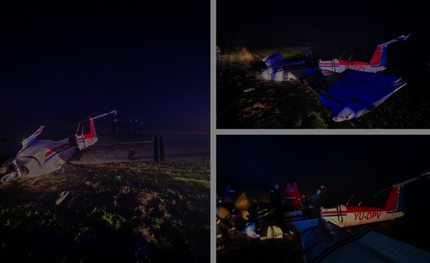 Авион се урна кај Суботица: Копилот почина, пилотот во болница