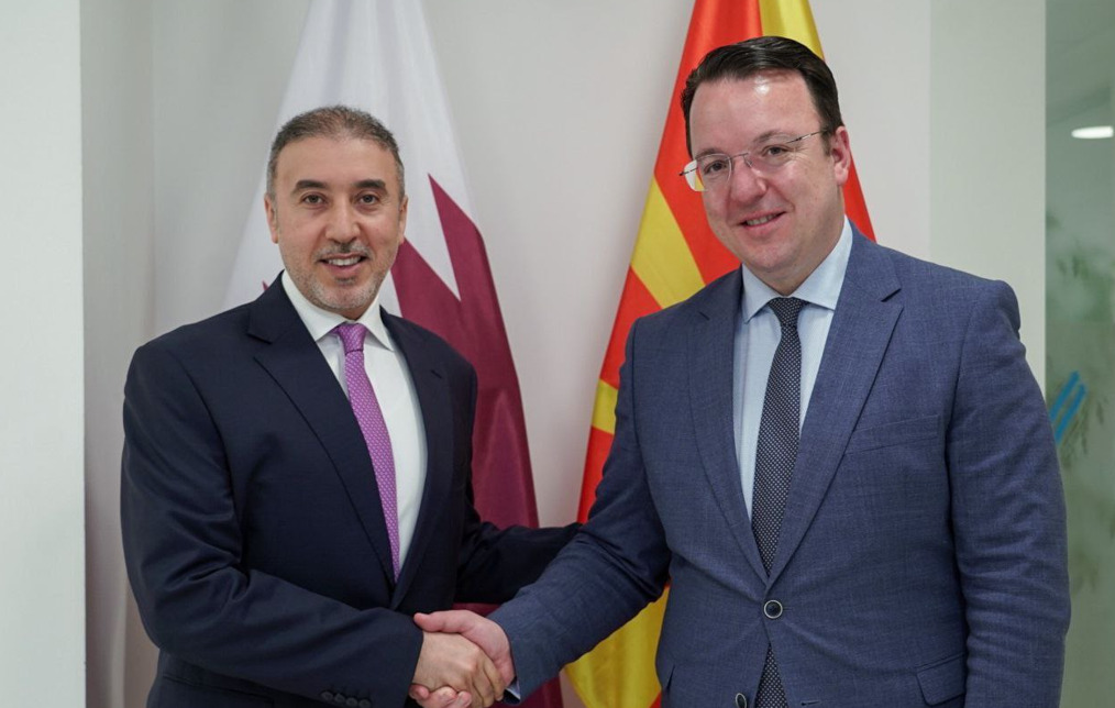 Николоски со катарскиот амбасадор: Можно воспоставување авиолинија Скопје–Доха и продлабочување на економската соработка