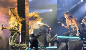 (ВИДЕО) Северина паднала на концерт во Загреб: Се сопнала додека танцувала и се расплакала од смеа