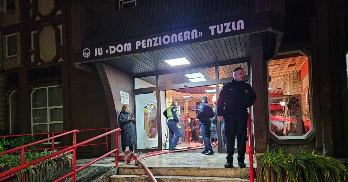 Десет загинати, 20 повредени во пожар во пензионерски дом во Тузла