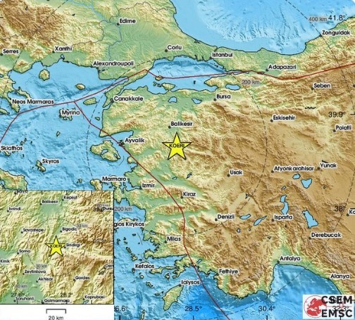 Се стресе Турција, епицентарот е северно од Измир