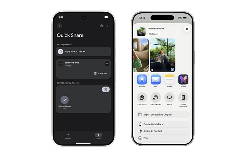 Android Quick Share сега работи со Apple AirDrop функцијата на Pixel 10 уредите