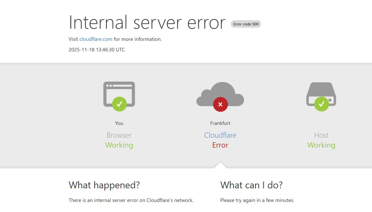 ПАДНА ПОЛА ИНТЕРНЕТ: Инцидент во Cloudflare, во пад и македонски страници