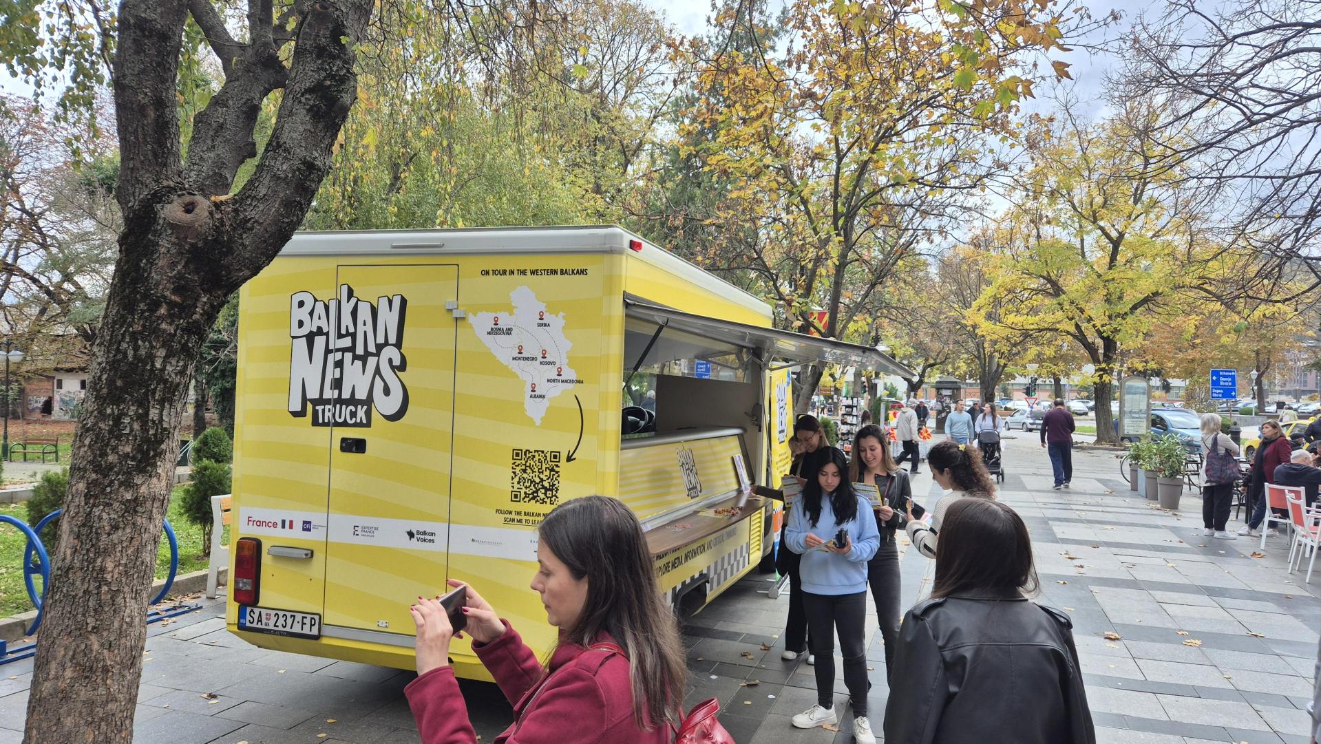 Balkan News Truck пристигна во Скопје