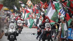 Десетици илјади луѓе маршираа во Билбао во поддршка на Палестина