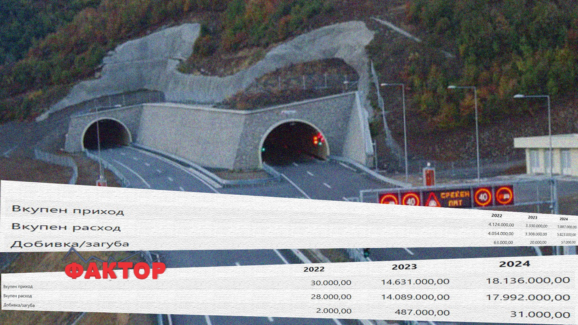 НОВ ДОГОВОР ЗА ОДРЖУВАЊЕ НА ТУНЕЛИ: Фирми со двајца и еден вработен ќе си поделат 29,5 милиони денари