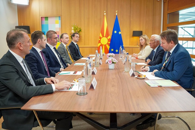 Мицкоски од Брисел: Ги повторивме нашите позиции за Македонија