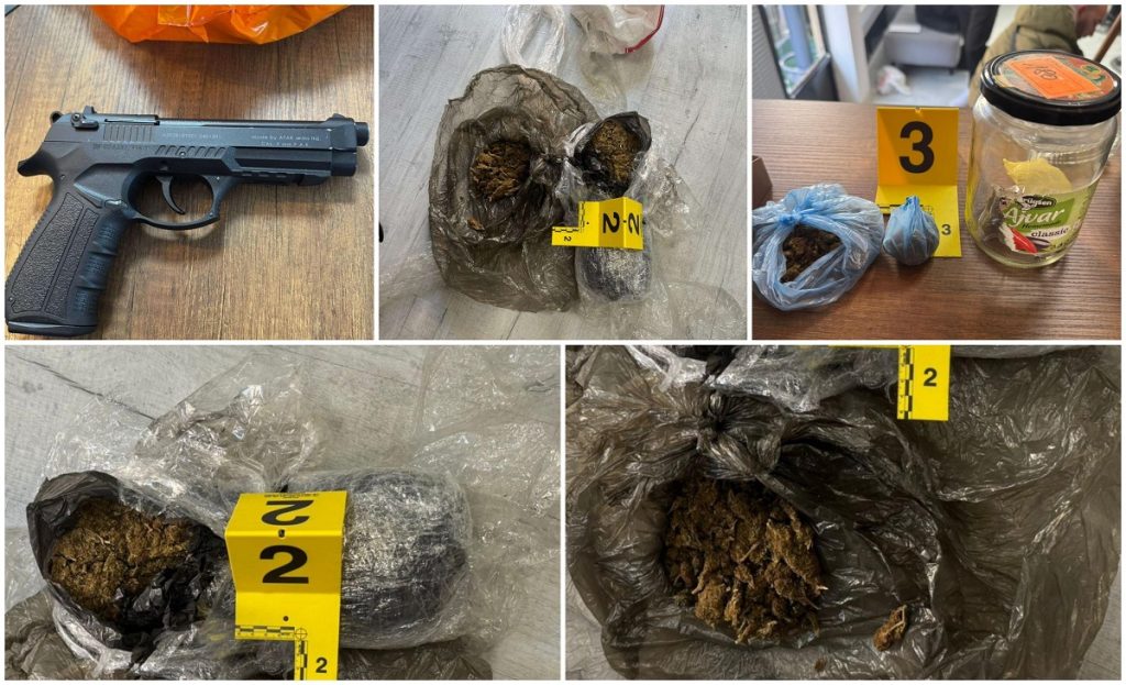 При претрес во берберница во Тетово пронајдени дрога, дигитална вага и пиштол