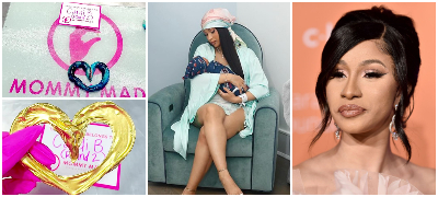 Карди Би ги подели мислењата со чудниот сувенир по породувањето – златно срце од папочната врвца на синот