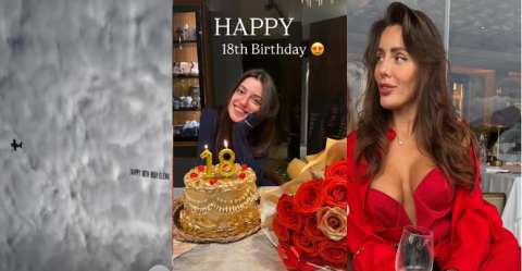 Изненадување од соништата: Љупка Митрова за 18-от роденден на ќерката испрати авион со порака