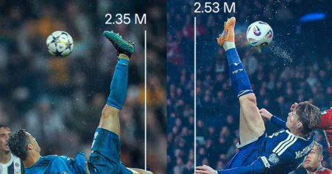 Мектоминеј го надмина и Роналдо: Еве ја висината на ударот при спектакуларните „ножички“ (ВИДЕО)