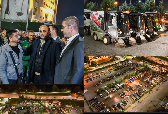 Ѓорѓиевски објави фотографии од почетокот на акцијата за чистење, поддршка му даде и Мицкоски