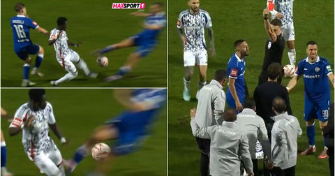 Експресен црвен картон: Соиграч на Несторовски и Жута исклучен за 74 секунди (ВИДЕО)