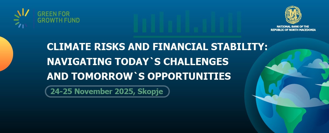 На 25 ноеври – Конференција за климатските ризици и финансиската стабилност во организација на Народната банка