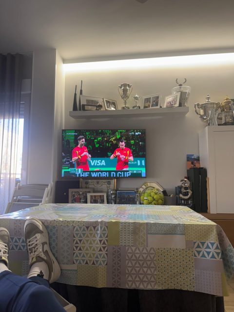 Aлкараз има мушама на масата во дневната соба (ФОТО)