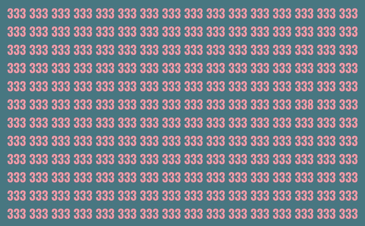 Мозочен предизвик за тебе: Најди го бројот 338 меѓу стотици 333 за само 7 секунди и дознај колку е брз твојот ум