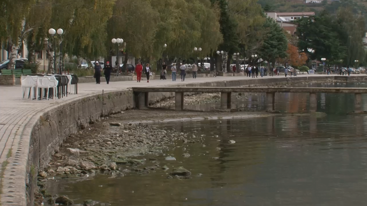 Нивото на водата во Охридското Езеро осум сантиметри под просекот за ноември