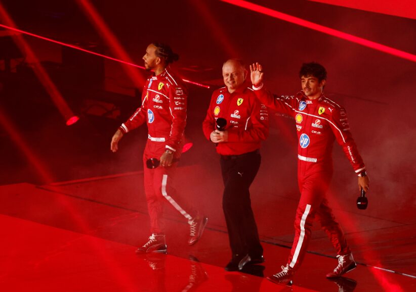 Првиот човек на Ферари им порача на Хамилтон и Леклер да возат, не да зборуваат