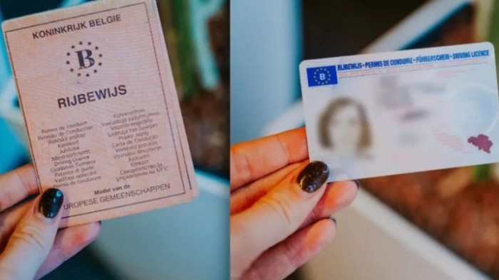 Од 2033 година Белгија ги укинува хартиените возачки дозволи