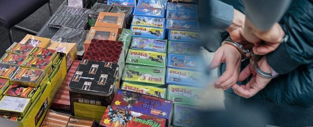 Запленети илјадници парчиња пиротехника во Скопје и во Куманово, приведени се три лица