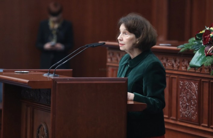 Годишно обраќање на претседателката Сиљановска Давкова во Собранието