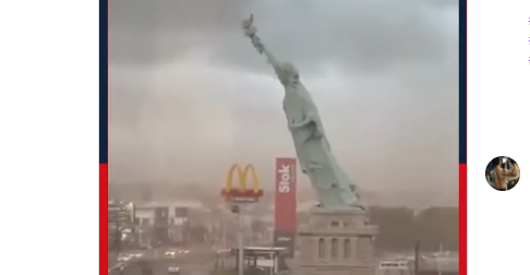 ВИДЕО | Падна Статуата на слободата – ама реплика во Бразил!