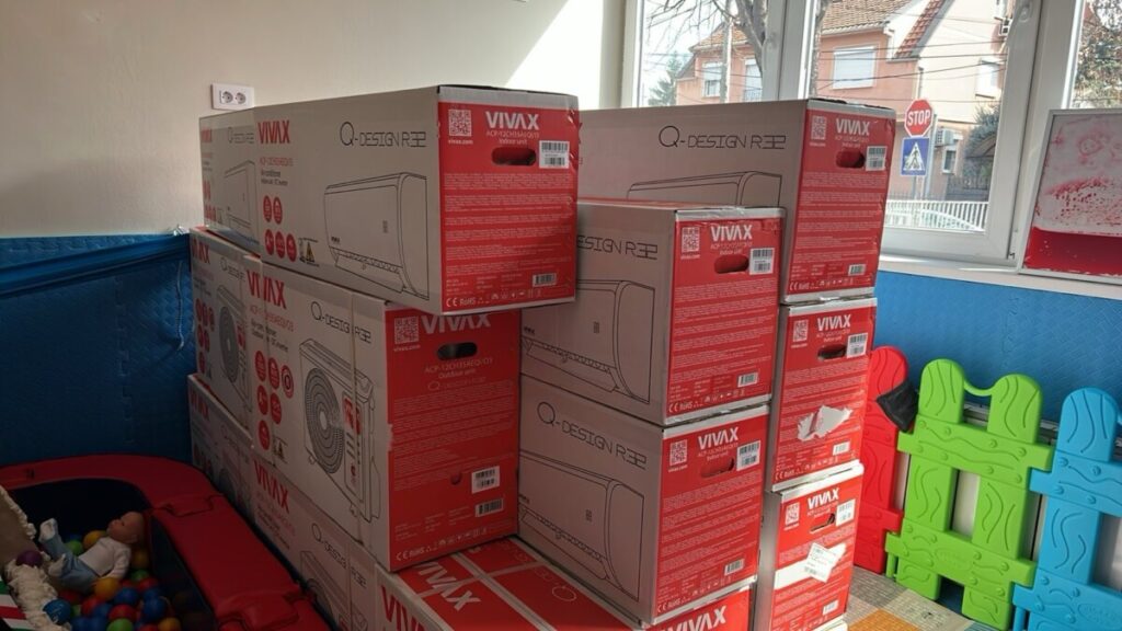 Градинката „Мајски цвет“  во Тафталиџе доби вредна донација од инвертер клима уреди и 250 новогодишни пакетчиња