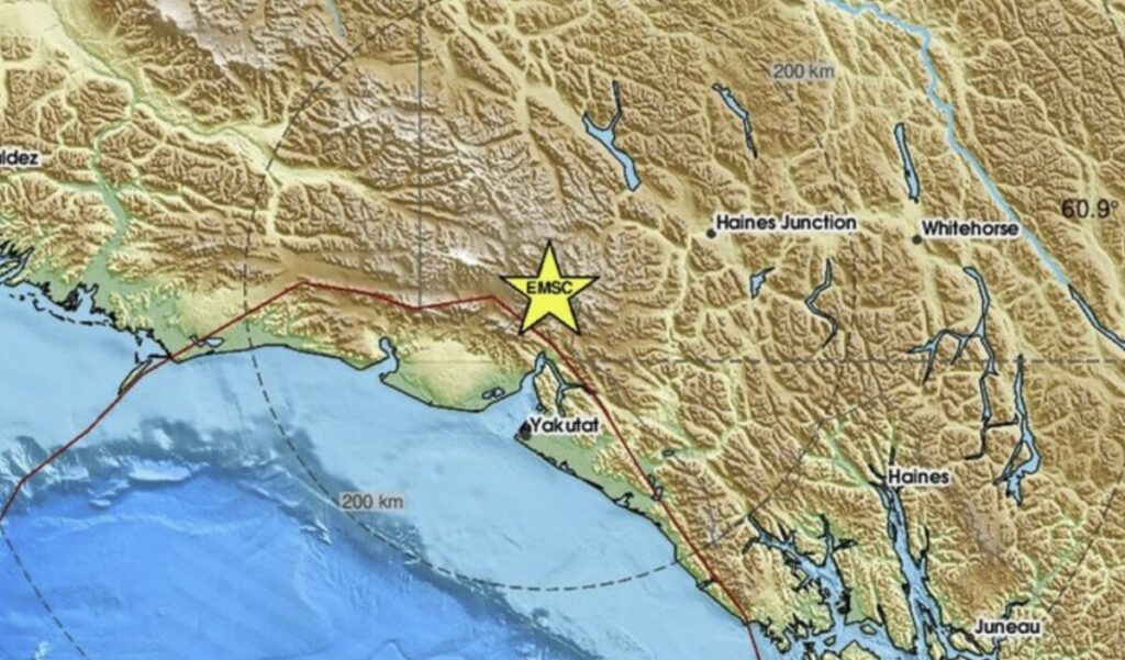 Силен земјотрес ја погоди границата меѓу САД и Канада