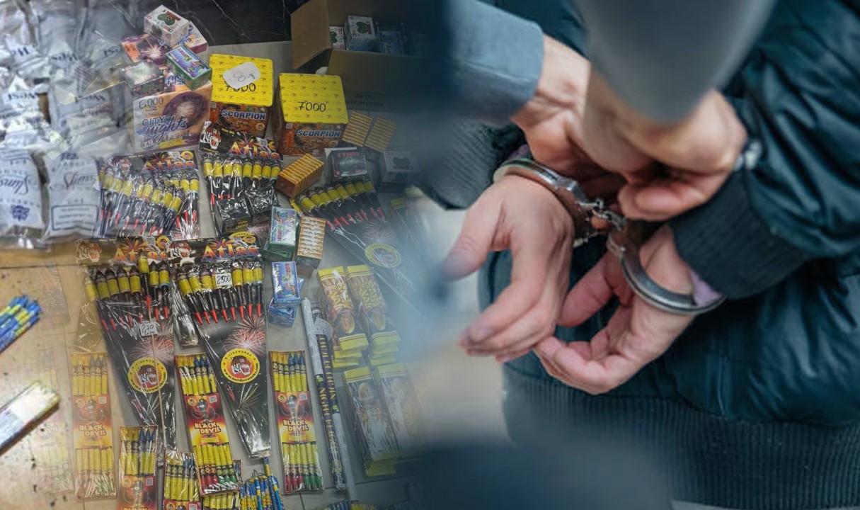 Уапсен крушевчанец, запленети 819 парчиња пиротехника