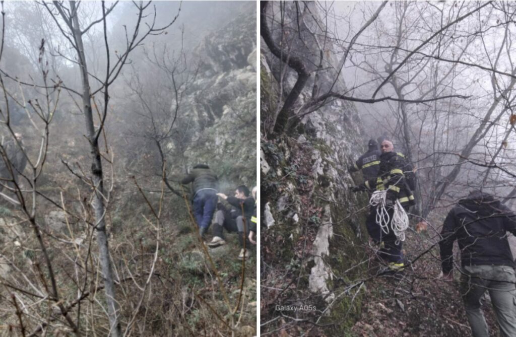 Трагедија при лов кај Кавадарци: Пожарникари со алпинистичка опрема извлекоа безживотно тело од бездна длабока 150 метри!