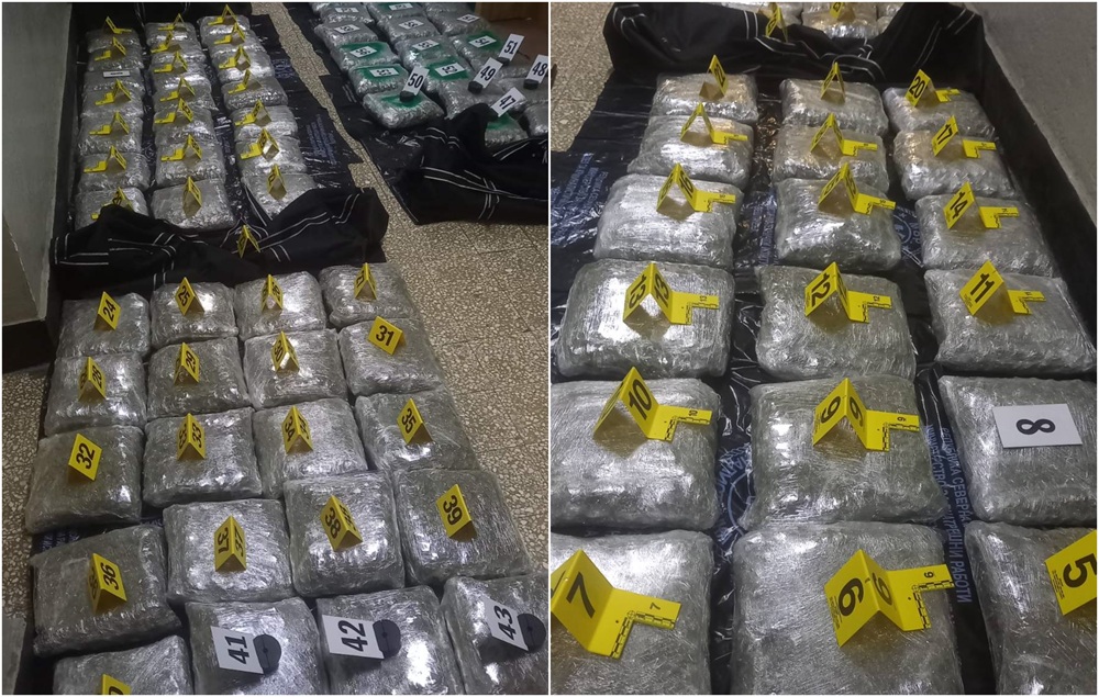 (ФОТО+ВИДЕО) МВР: Запленети 62 пакувања марихуана кај струшко Франгово, уапсено е 46-годишно лице од Поградец, Албанија