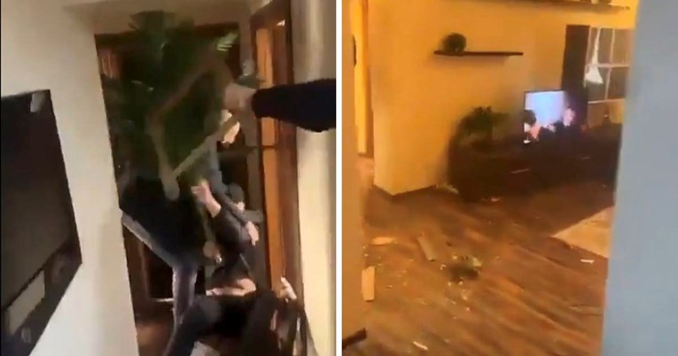 Нивниот тим водеше со 3:1, но загуби со 4:3, па решија да го демолираат апартманот (Видео)