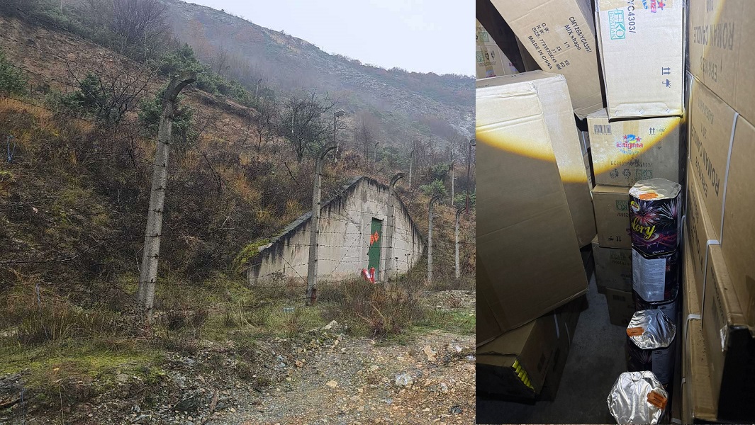 Полицијата најде над 25 тони пиротехнички средства