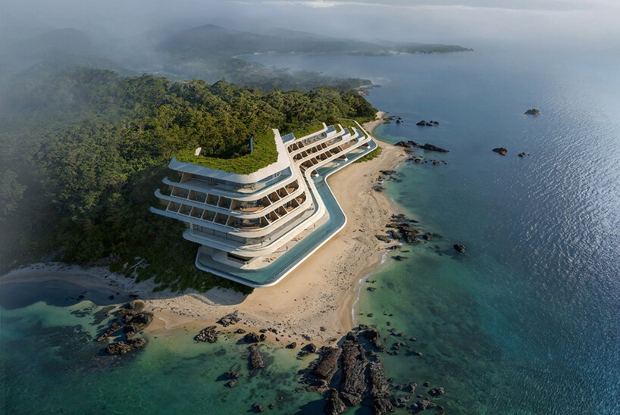 Zaha Hadid Architects го претстави проектот за NOT A HOTEL на брегот на Јапонија (ВИДЕО)