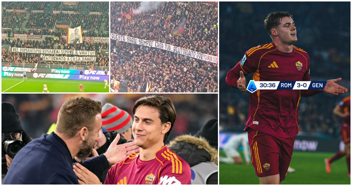 „Олимпико“ го поздрави Де Роси првпат како ривал, Рома за половина час ја реши Џенова (ВИДЕО)