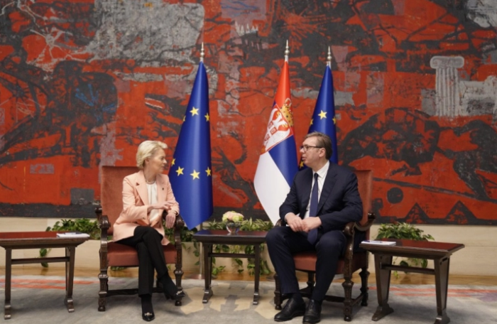 Фон дер Лајен и Кошта по средбата со Вучиќ: Сакаме да видиме демократска Србија во ЕУ